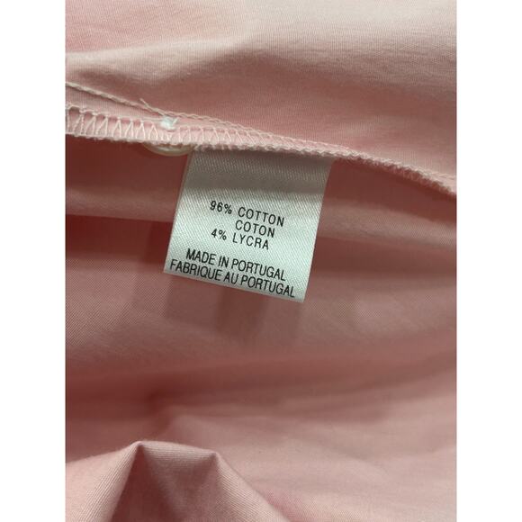 NWT Theory Womens Isabelle Olah Button Down Shirt Blush Pink Size Large - Picture 9 of 9